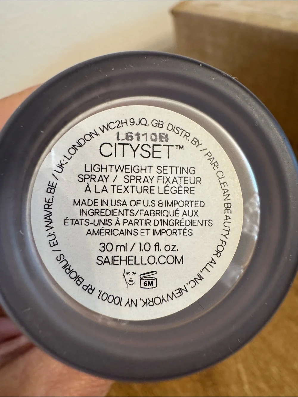 Saie CitySet Setting Spray - barely used.